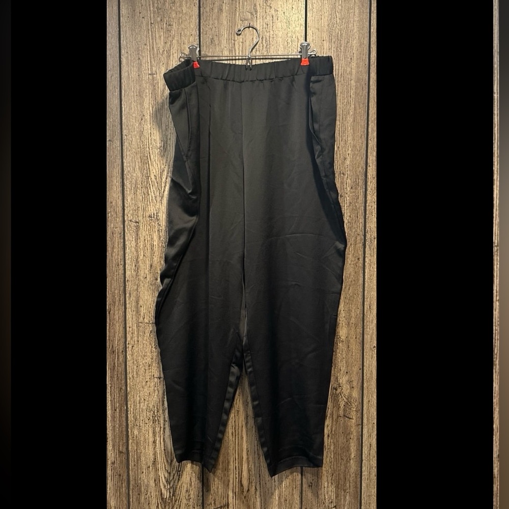 J Jason Wu Regular Woven Satin Tapered Ankle Pants